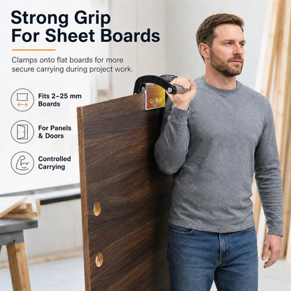🔧 Heavy-Duty Board Carrying Handle for Plywood, MDF Panels, Wooden Doors & Sheet Board Moving Tools