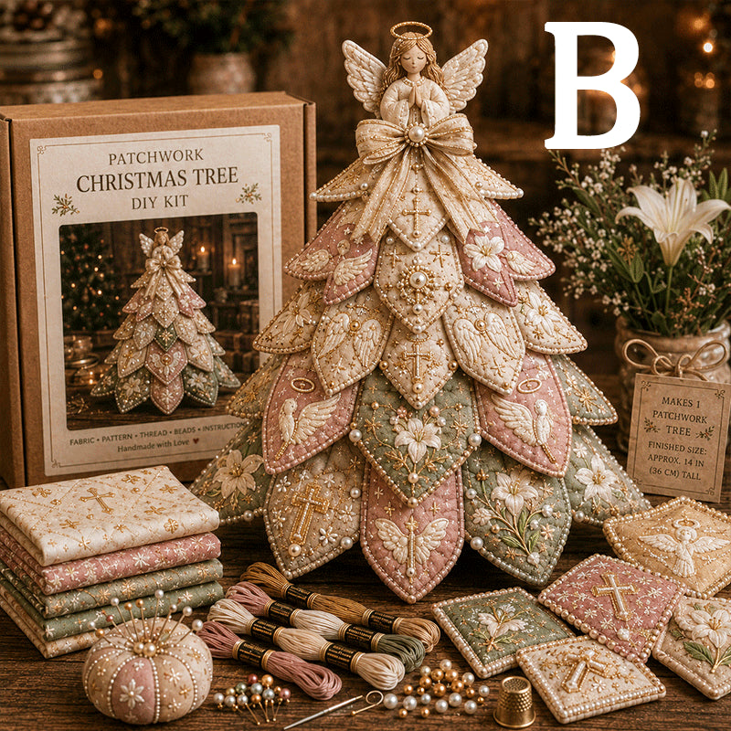 🔥49% Off Last Day - BUY 3 GET 1 FREE✝️ Religious-Themed Beaded & Quilted Christmas Tree DIY Kit