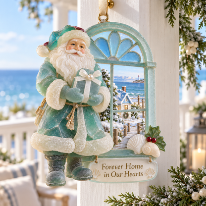 Coastal Santa Christmas Ornament