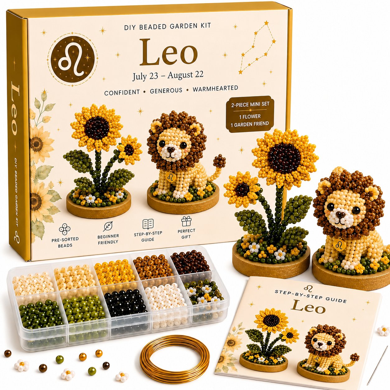 12 Zodiac Signs DIY Beaded Garden Craft Kit