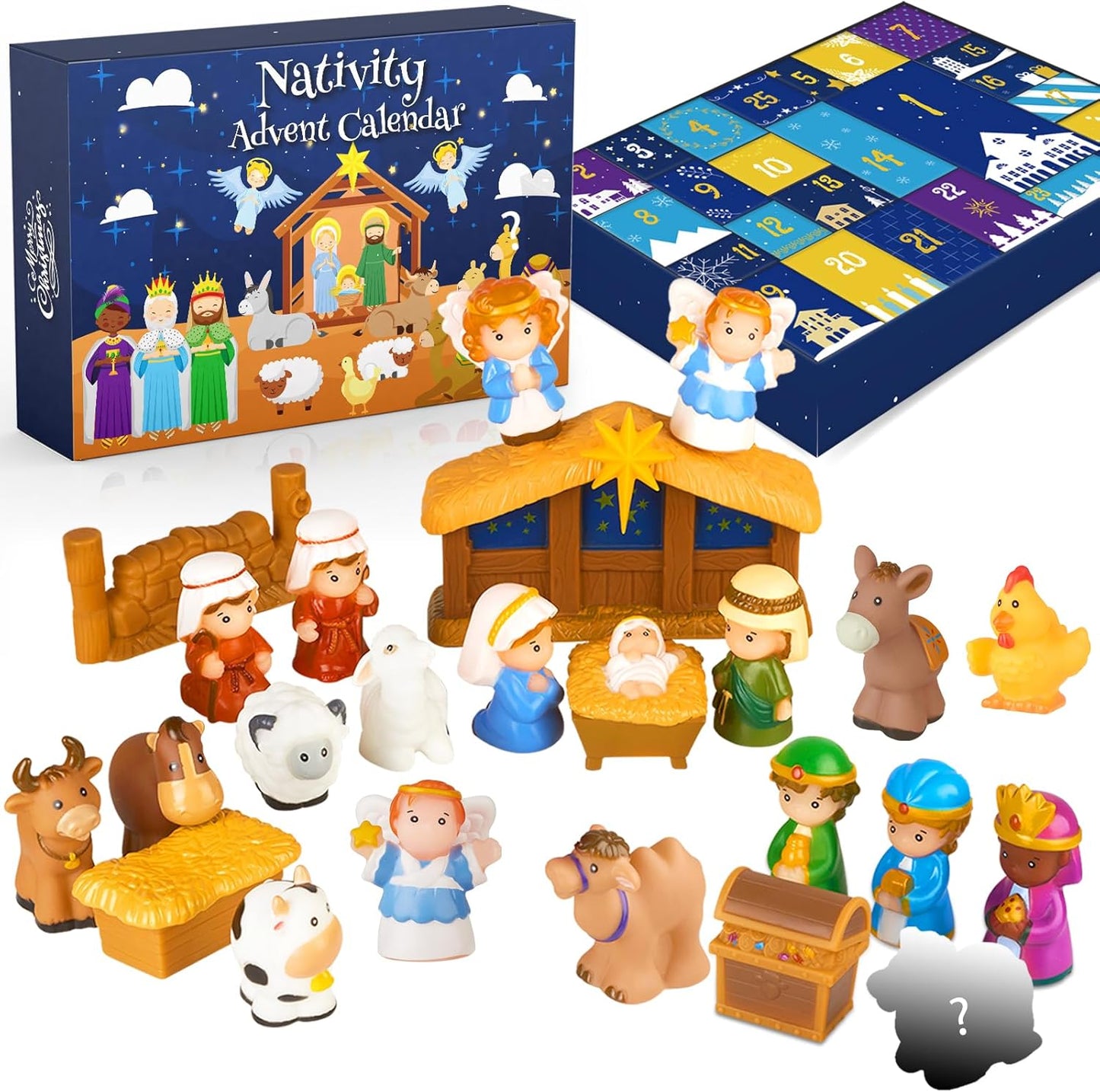 🎄🏆Christmas Hot Sale 50% Off - 2026 Nativity Advent Calendar (25pcs) 💯NONTOXIC & ODORLESS