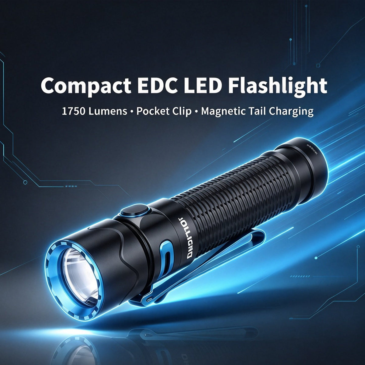 Outdoor Hiking Rechargeable Portable Tactical Flashlight, Multi-Mode Bright LED mini Light