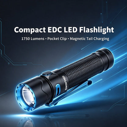 Outdoor Hiking Rechargeable Portable Tactical Flashlight, Multi-Mode Bright LED mini Light