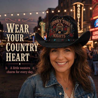 ⏳ Last Day 49% OFF – 🤠 Queen of Country 1946–2026 Tribute Cowboy Hat Collection | Premium Embroidered Western Hats With Guitar, Floral, Rhinestone & Country Music Legacy Designs 🎸✨