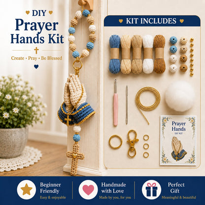⏳ Last Day 49% OFF – 🙏 Beginner-Friendly DIY Christian Faith Crochet Keychain Kit Collection | Complete Kit with All Tools & Step-by-Step Guide Included 💕