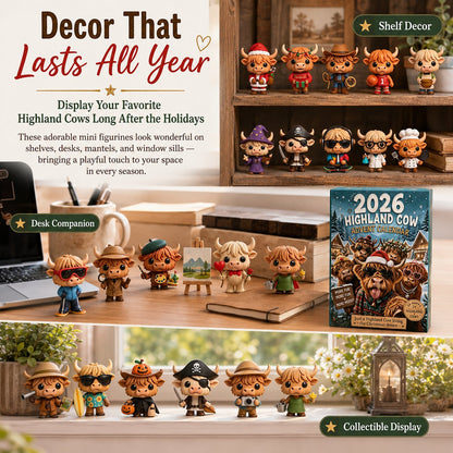 🔥Last Day 49% OFF - 🐂🎁2026 Highland Cow Advent Calendar | Every Day Brings New Surprises(📦Buy 2 Free Shipping)