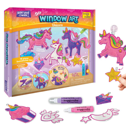 DIY Princess & Unicorn Stained Glass Kit – Create Magical Window Art That Shines