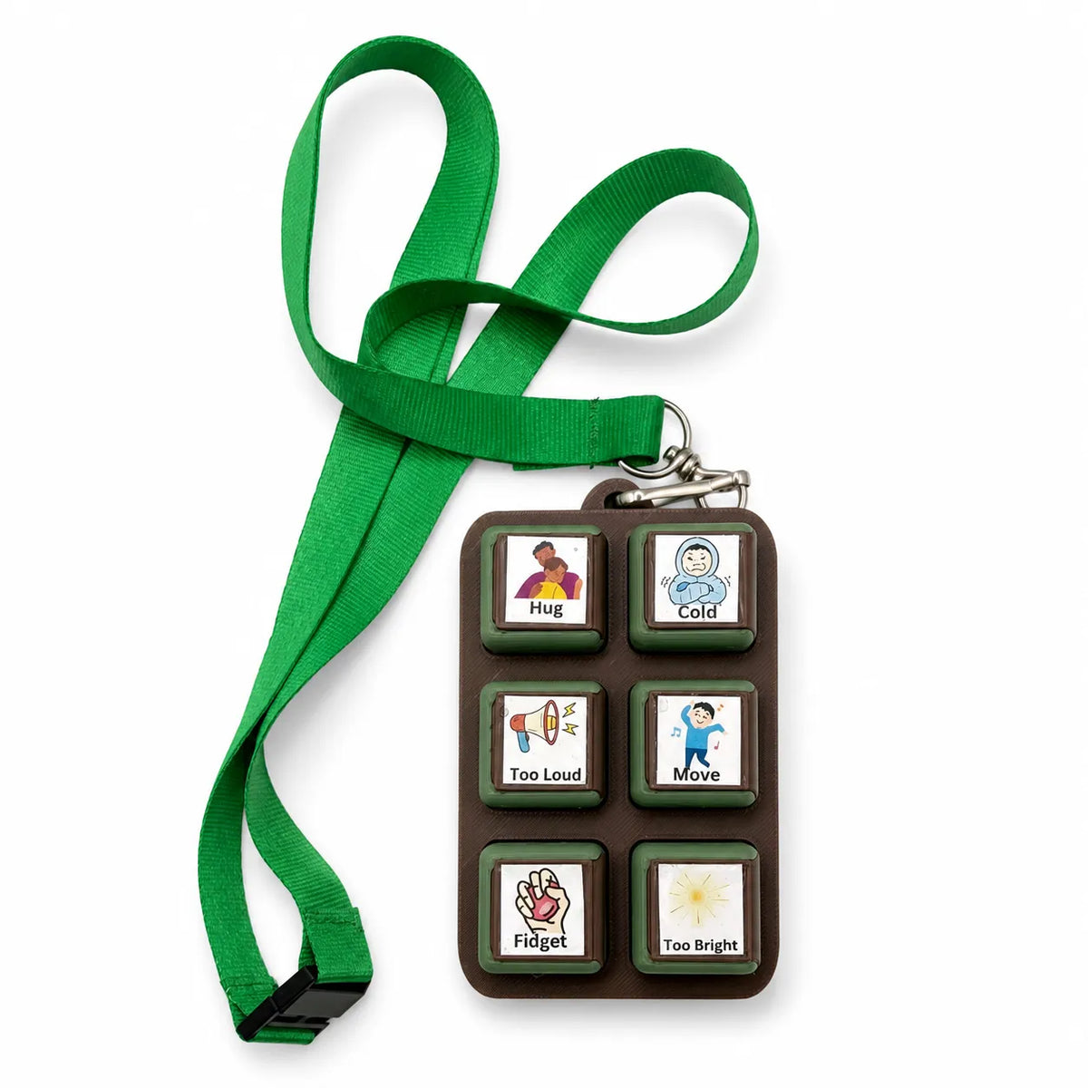 Communication Clicker | Interchangeable Assistive Tool for Special Education & Autism