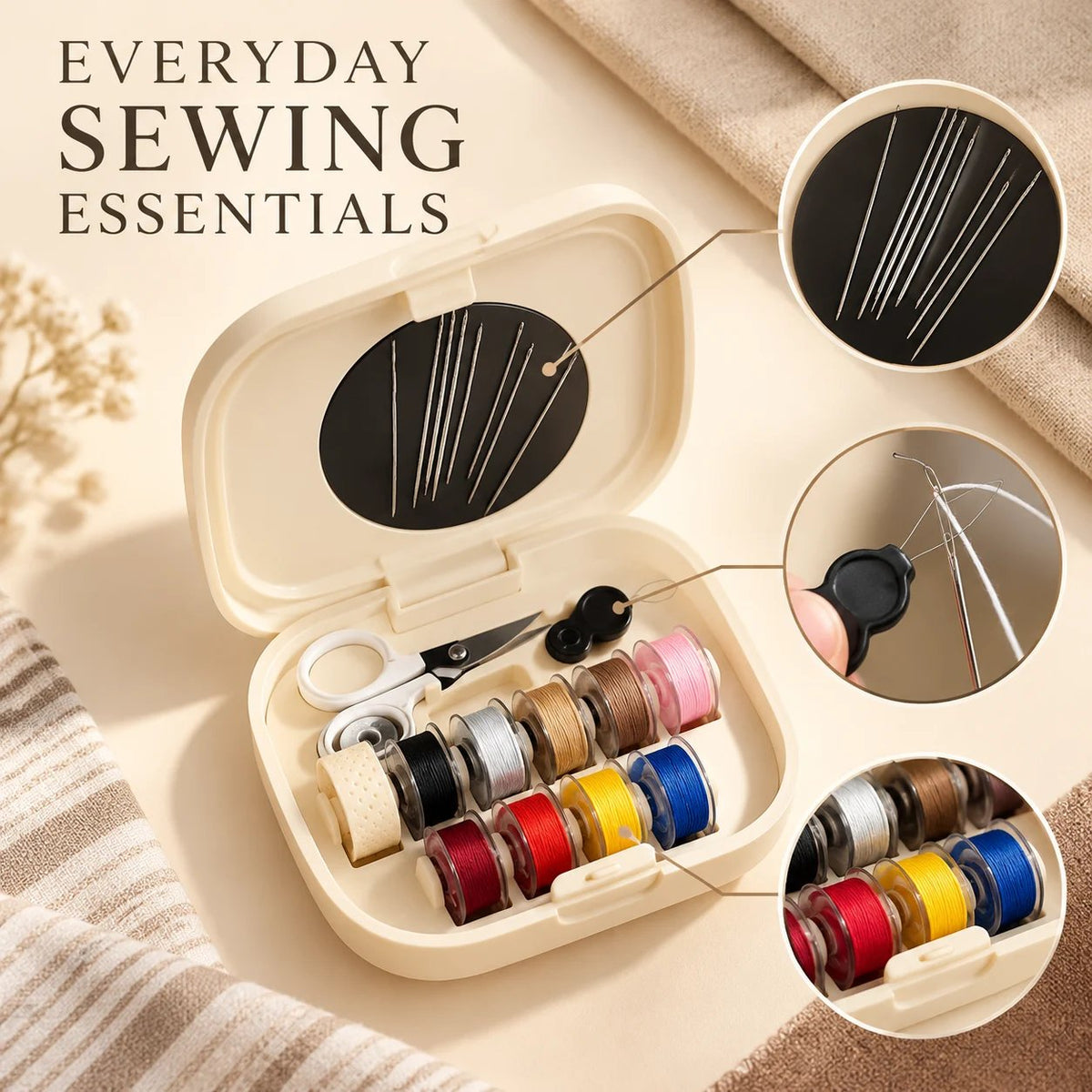 🧵 Portable Magnetic Sewing Organizer | On-the-Spot Clothing Fixes Anywhere 🪡👕