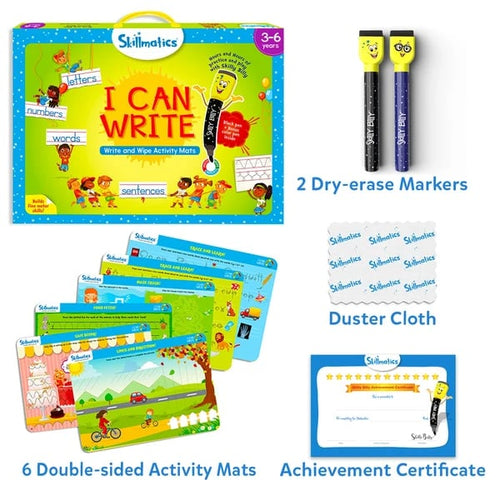 ✏️I Can Write – Reusable Preschool Learning Activities🌟(Ages 3-6)