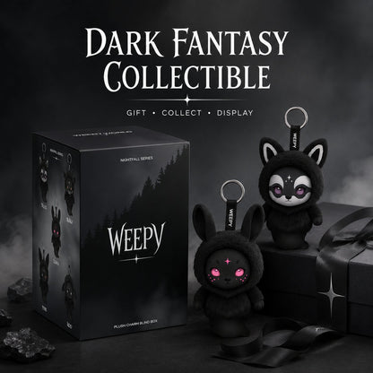 Gothic Dark Style Mystery Blind Box Plush Keychain