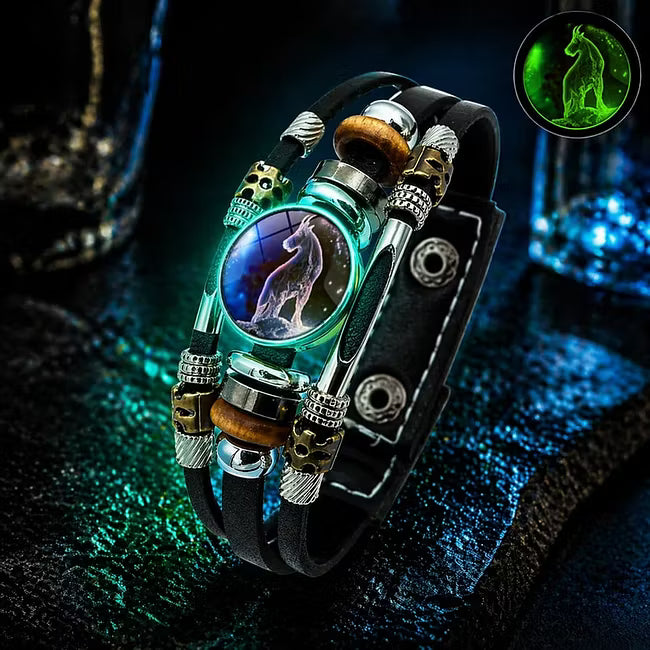 ♈ Glow-in-the-Dark Zodiac Bracelet – 12 Star Signs