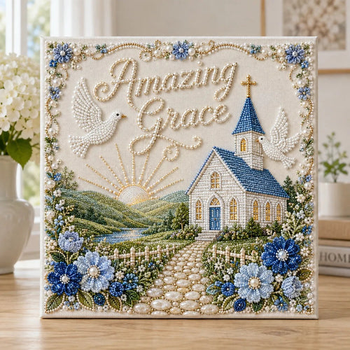 ⏳ Last Day 49% OFF – ✝️ Beginner-Friendly Sacred Hymn Pearl Art Kit Collection | Luxury Christian Hymn Artwork with Scratch-Resistant Non-Fading Pearl Beads DIY Faith-Inspired Decor 🙏✨