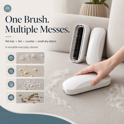 🧹 Household Portable Lint Remover Brush-Everyday Mess. One Easy Sweep.