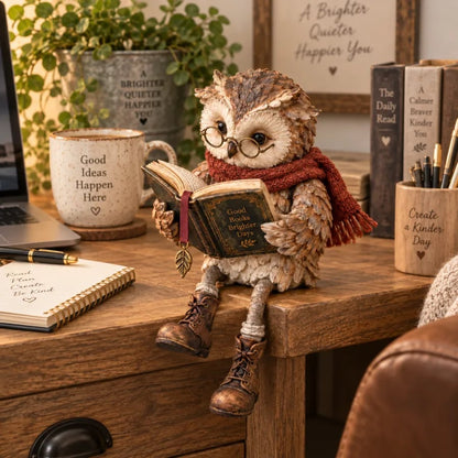 🦉 Reading Owl Figurine