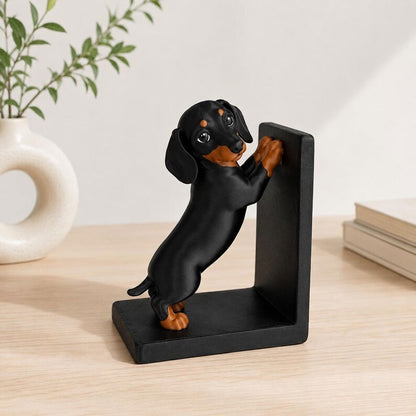 Cute Dachshund Dog Bookend