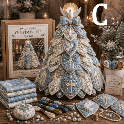 🔥49% Off Last Day - BUY 3 GET 1 FREE✝️ Religious-Themed Beaded & Quilted Christmas Tree DIY Kit