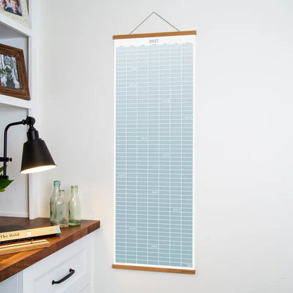 🔥 HOT SALE! 🗓️🏡 2027 Cozy Pecan Print Wall Calendar – 12-Month Vertical Planner