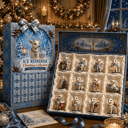 Ice Reindeer Advent Calendar – 24 Hanging Christmas Ornaments