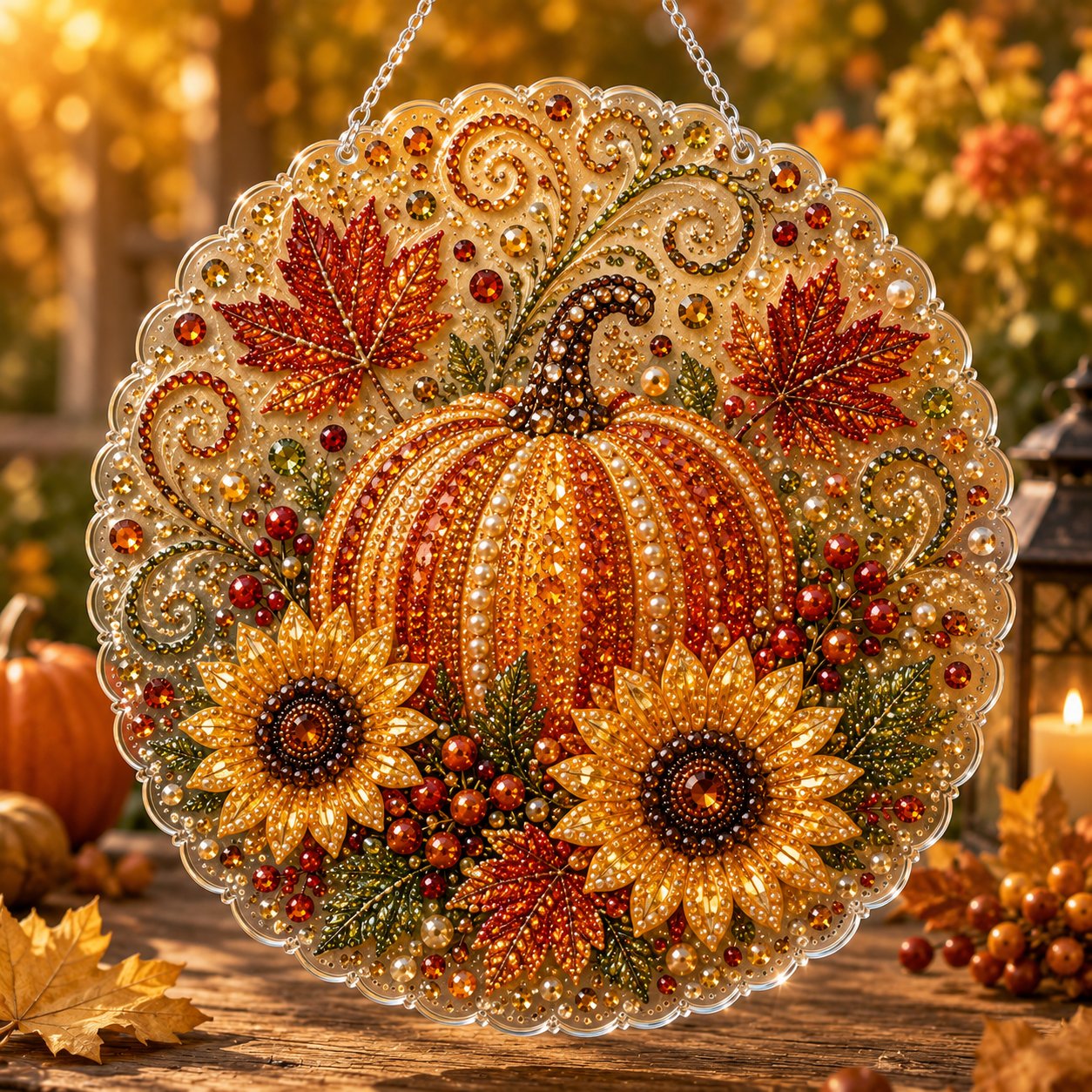 Autumn Diamond Painting Hanging Ornament