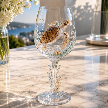 ⏳ Last Day 49% OFF – 🌊 3D Ocean Treasure Sculpted Glass Collection | Premium Clear Stemware with Raised Marine Figures, Wave Details & Light-Catching Underwater Accents ✨