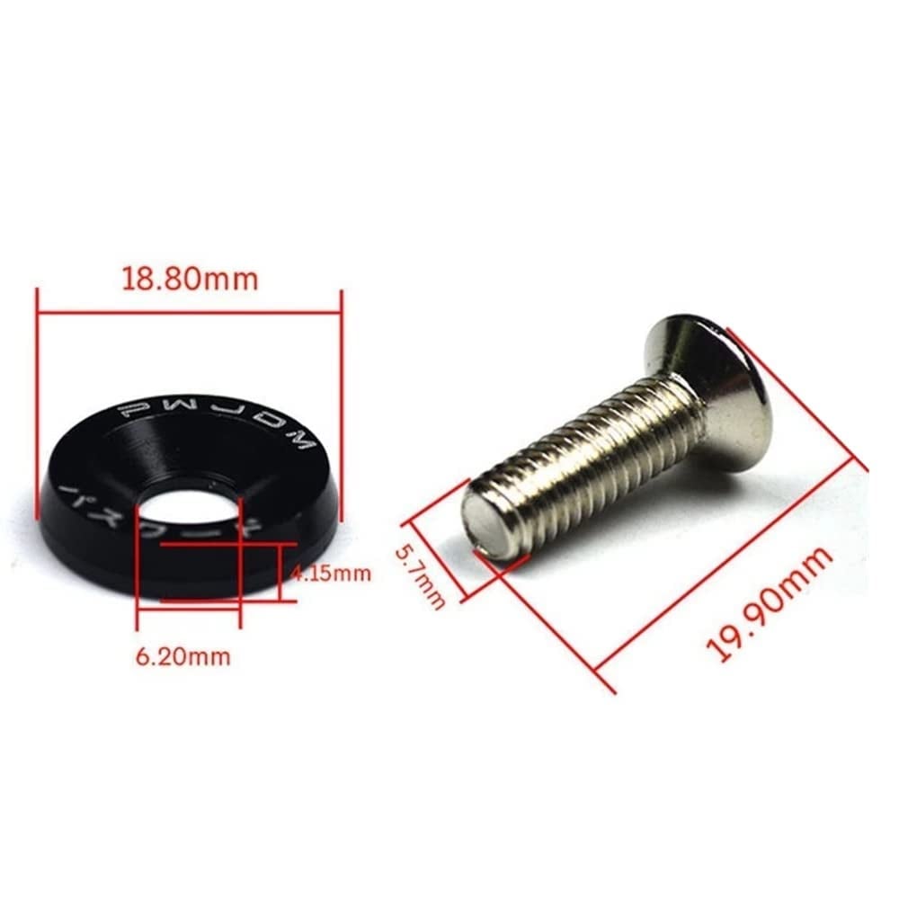 JDM‐Style M6 Fender Washer & Bolt Kit
