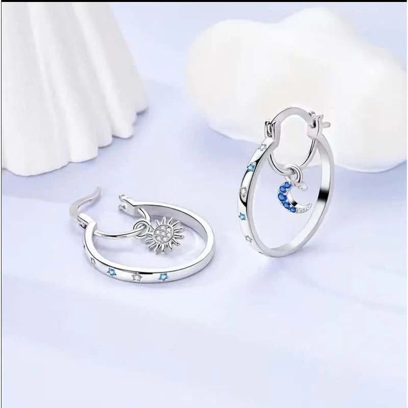 ⏰Celestial Double Layer Hoop Earrings