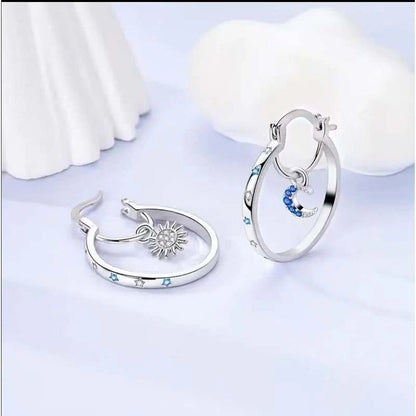 ⏰Celestial Double Layer Hoop Earrings