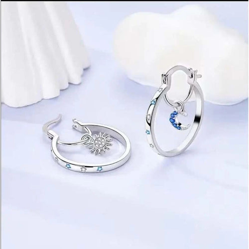 ⏰Celestial Double Layer Hoop Earrings