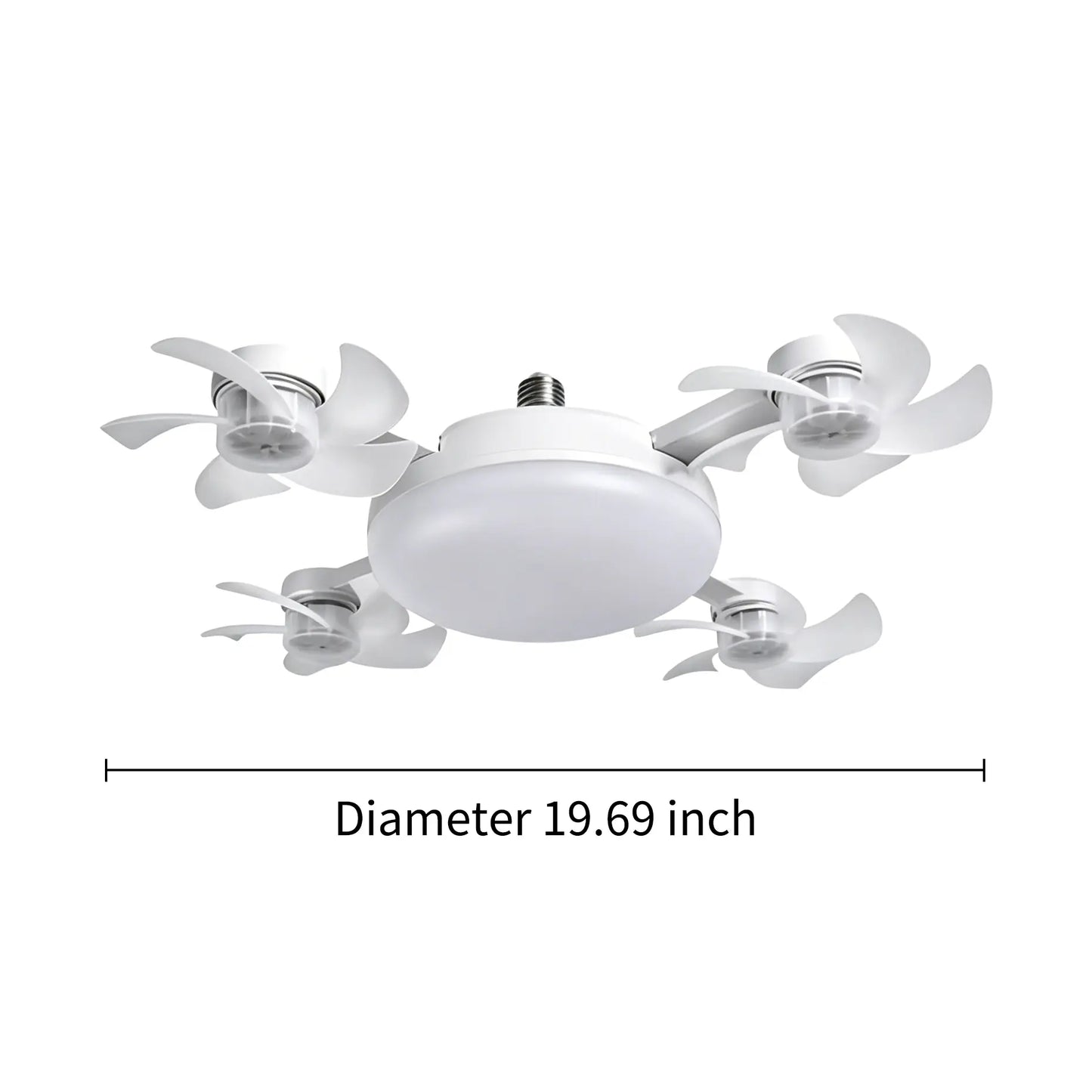 🔥2026 New E27 2-in-1 Fan Light | Silent Remote LED Cooling Combo