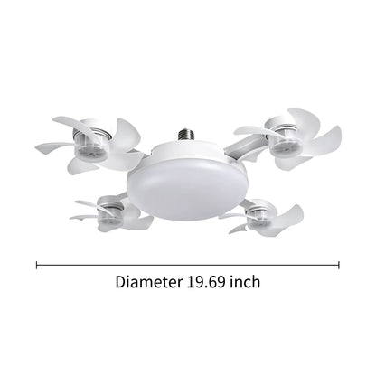 🔥2026 New E27 2-in-1 Fan Light | Silent Remote LED Cooling Combo