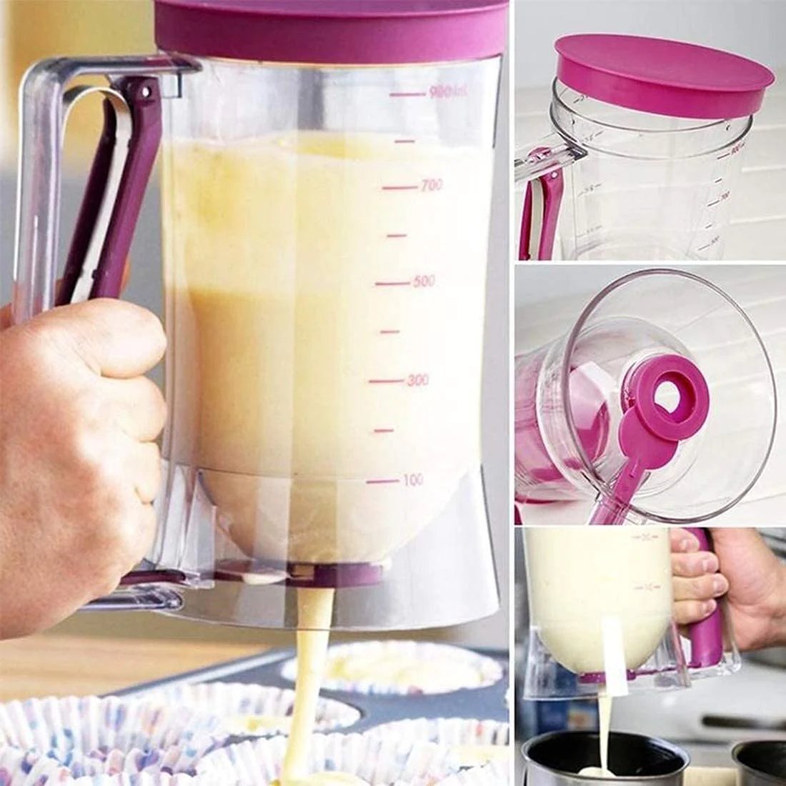 🎉🧁Electric Batter Cupcake Pancake Cake Separator Dispenser Tool