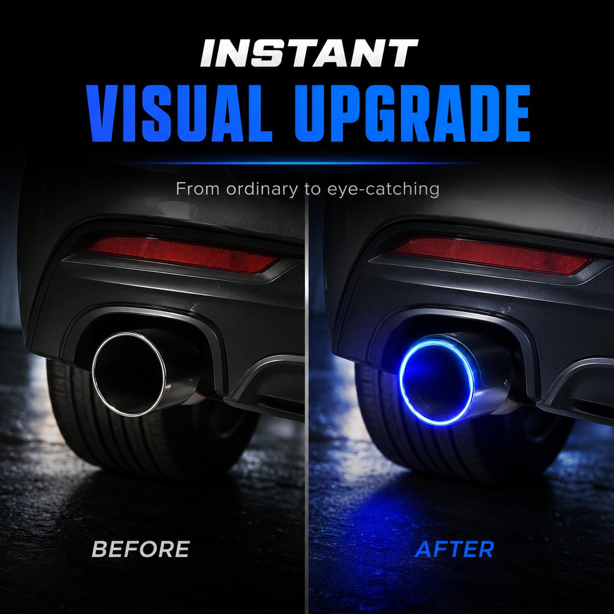 fire-breathing illuminated Exhaust Pipe
