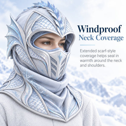 🐉 Frost Dragon Winter Balaclava ❄️ 3-in-1 Windproof Face Mask | Warm, Stylish & Ready for the Cold