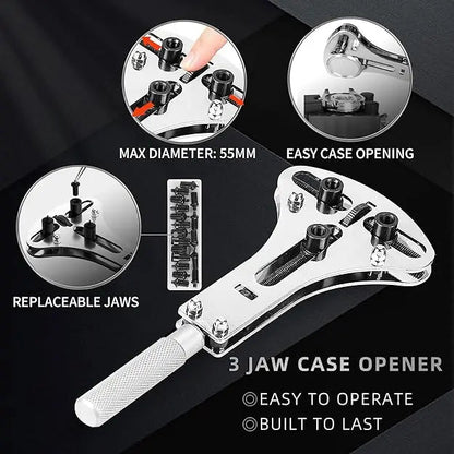 151-in-1 Complete Watch Repair Kit – Battery Replacement, Link Removal & Band Adjustment Tools