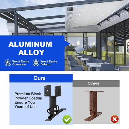 Adjustable Angle Pergola Roof Riser Brackets 🏗️