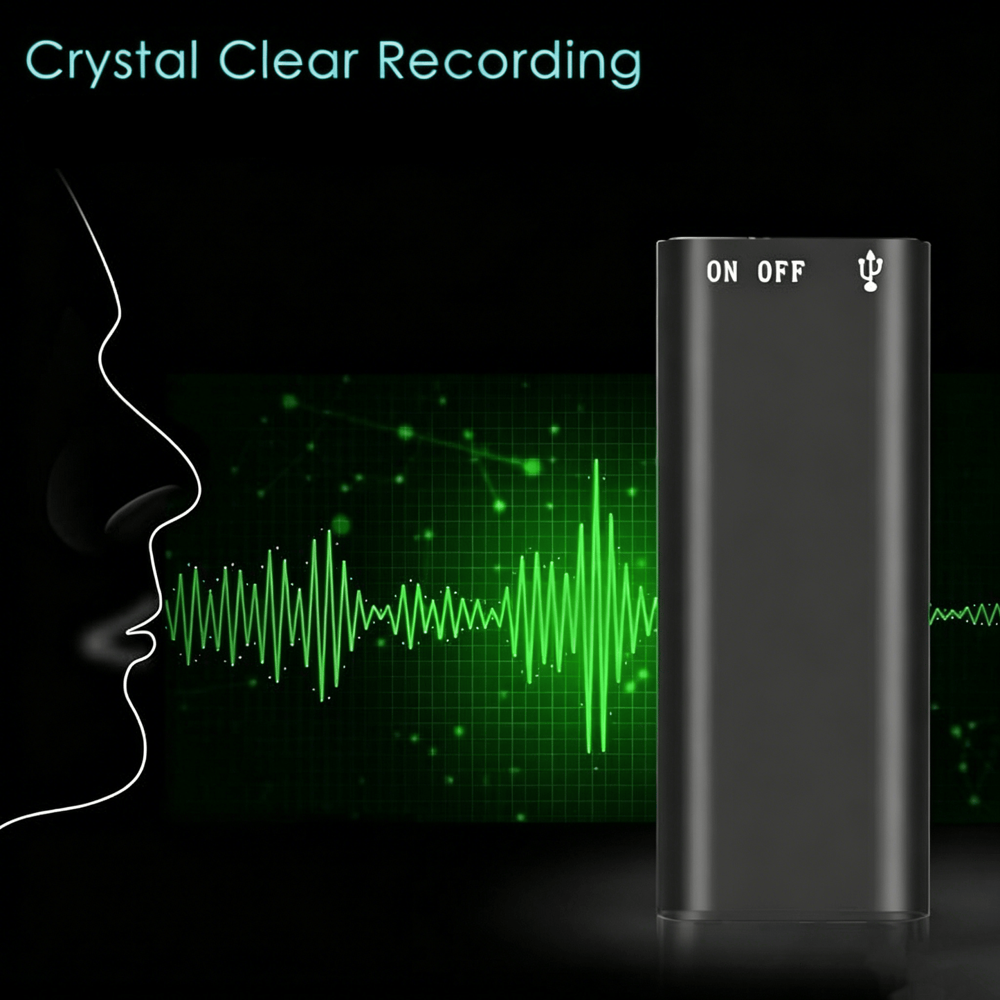 🎙️ HD Digital Voice Recorder & MP3 Player