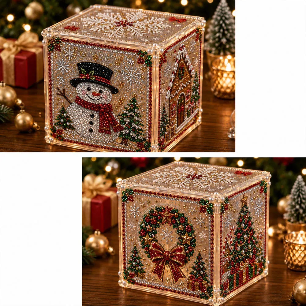 🎄✨3D Christmas Diamond Painting Gift Box DIY Kit