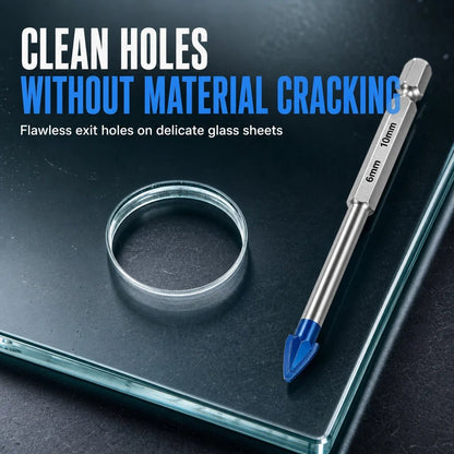 🔩✨ Carbide Eccentric Drill Bit – Sharp Hex-Shank Multi-Surface Drilling with Cleaner, Crack-Reduced Results