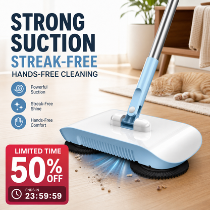 📢📢50% OFF !! ⏰Smart Robot Vacuum Cleaner with Mop & Broom