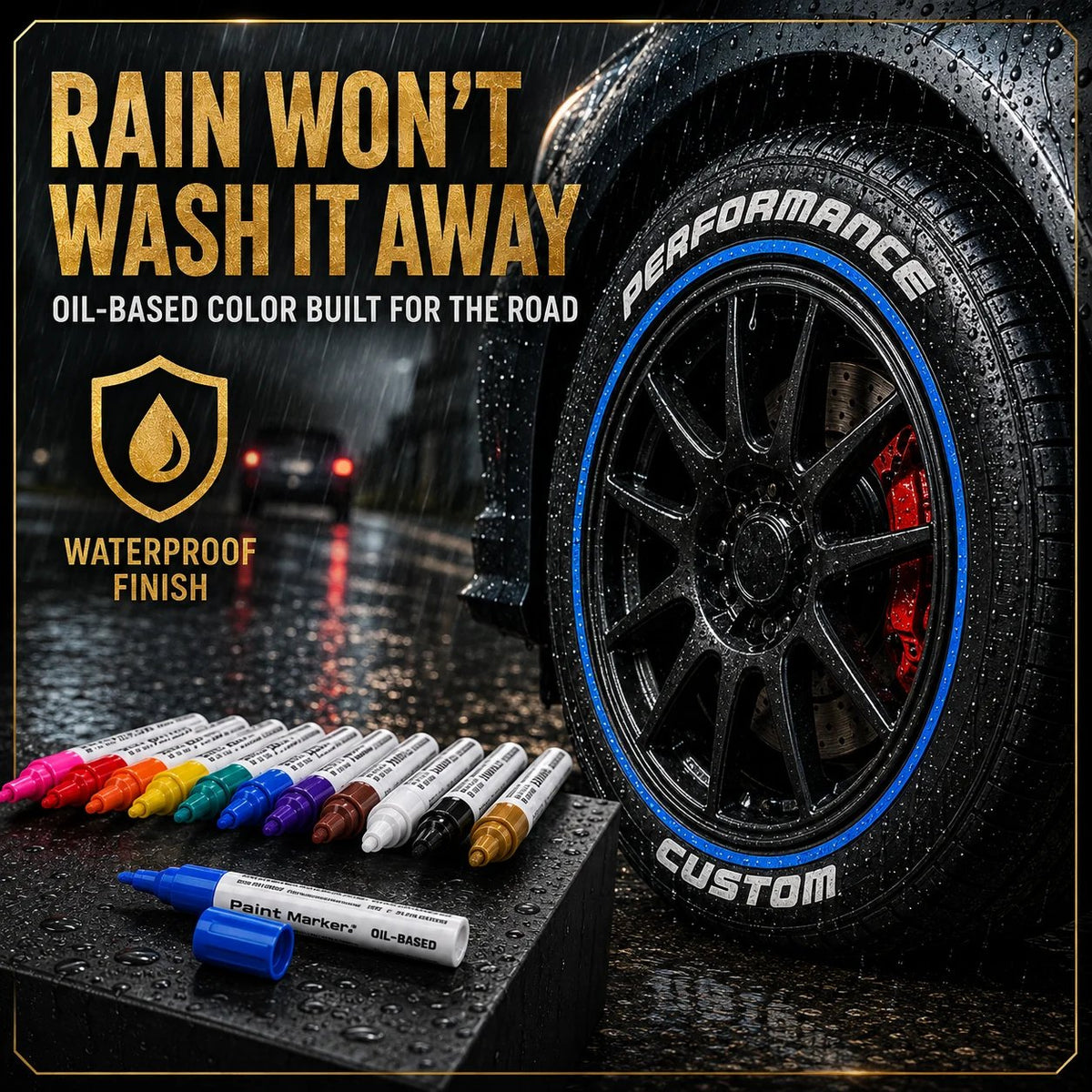 Oil‑Based Waterproof Tire Paint Marker