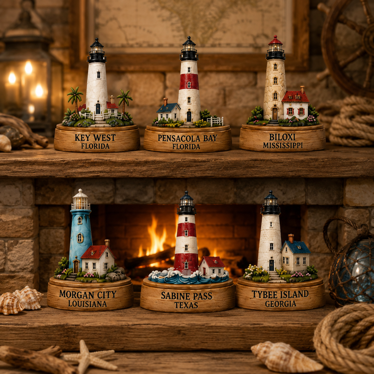 Lighthouses of America Christmas collection