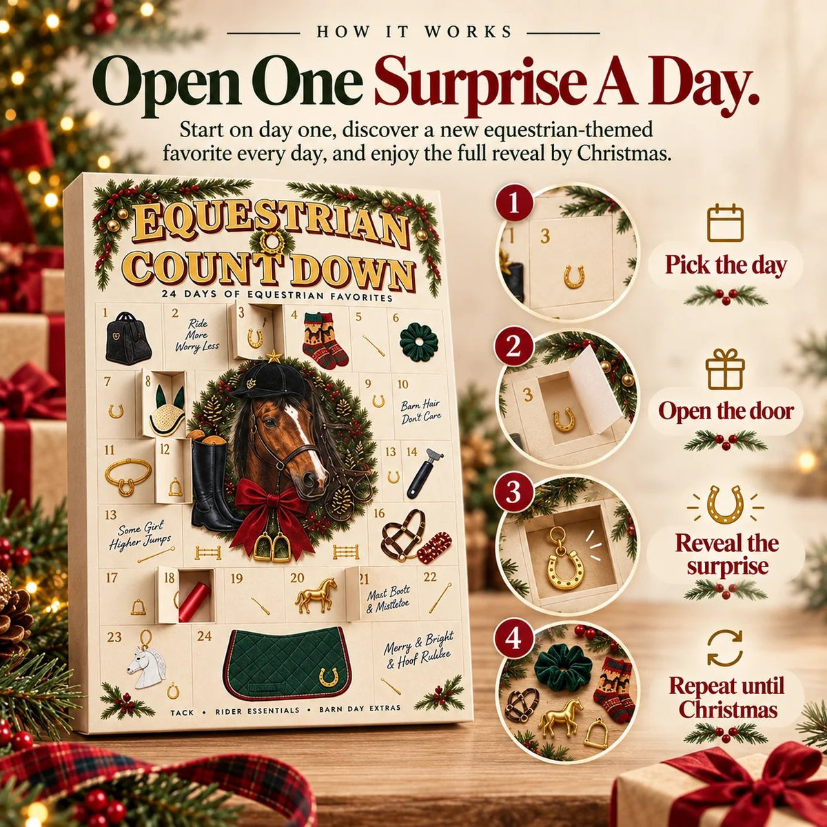🐴 EquiJoy™ 24-Day Equestrian Advent Calendar