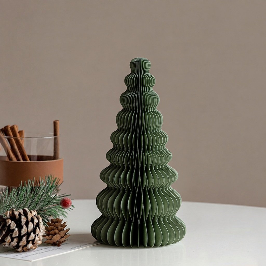 Fold-Flat Honeycomb Christmas Tree Sets
