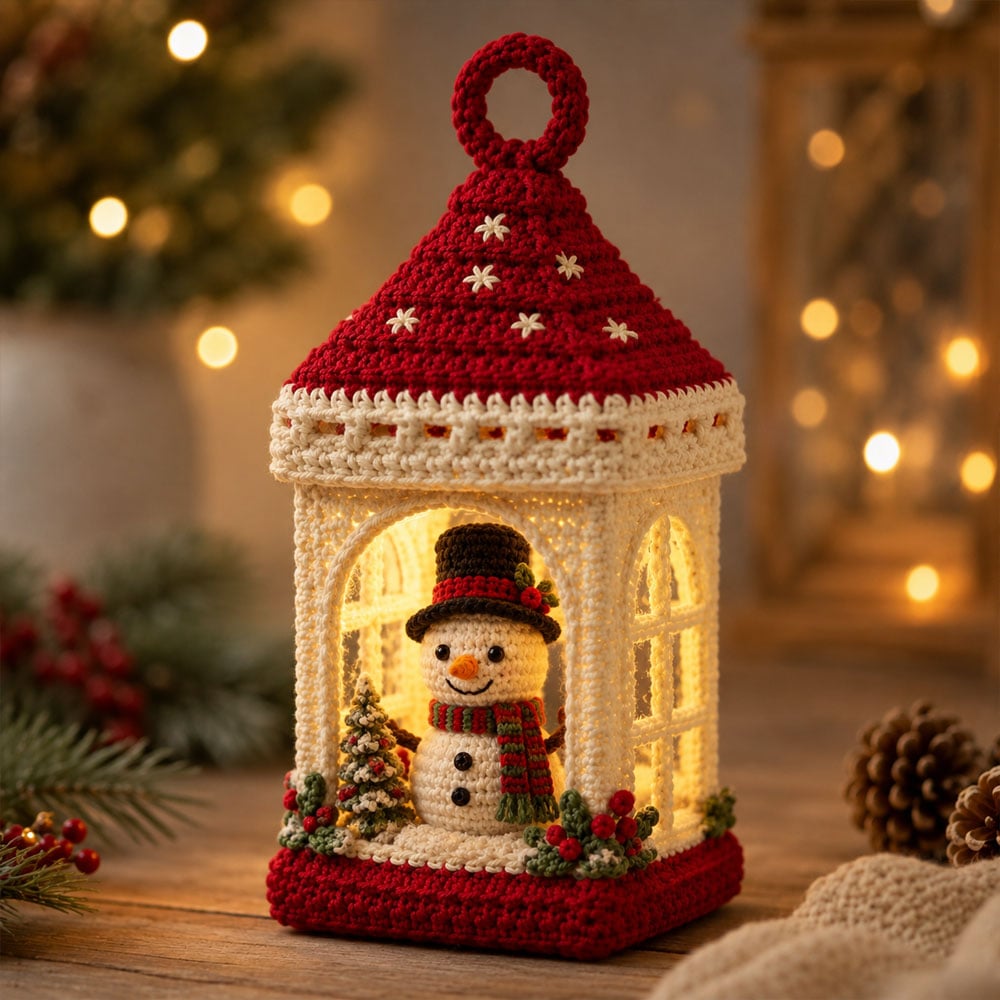 ⏳ Last Day 49% OFF – 🧶Beginner-Friendly DIY Lighted Christmas Crochet Lantern Kit Collection | Complete Kit with Coordinated Yarn, LED Lights & Step-by-Step Guide Included 💕