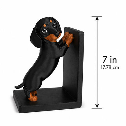 Cute Dachshund Dog Bookend