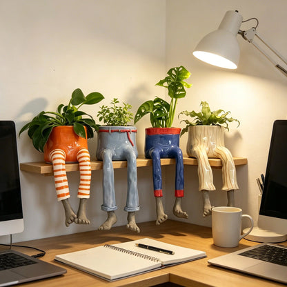 🪴✨Creative Sitting Planter Collection
