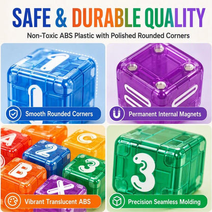 🔥Last Day 49% OFF !! ⏰Magnetic Alphabet Number Cubes for Children