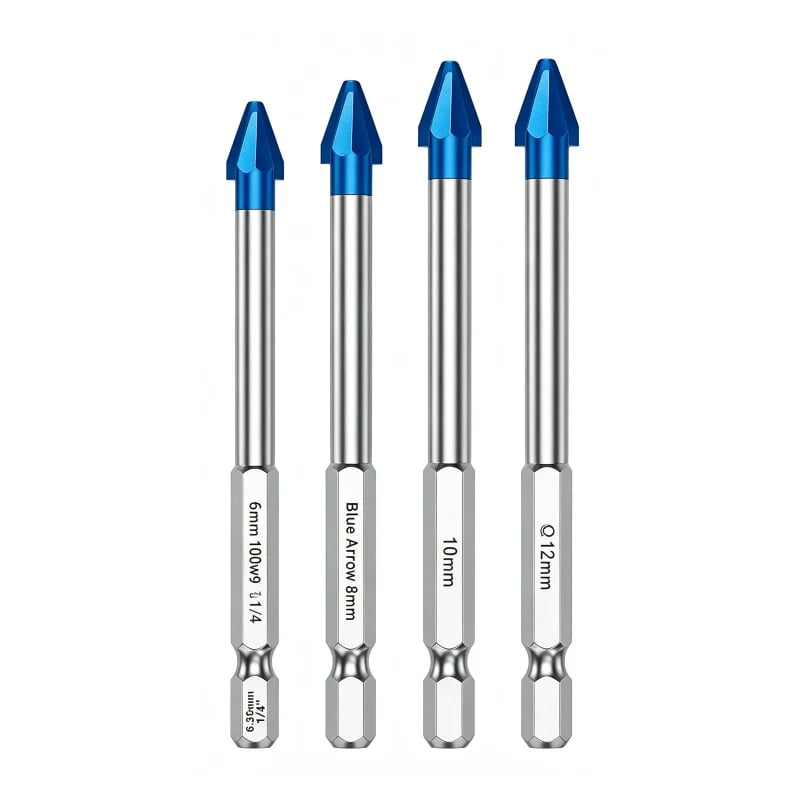 🔩✨ Carbide Eccentric Drill Bit – Sharp Hex-Shank Multi-Surface Drilling with Cleaner, Crack-Reduced Results