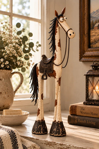 🤠🐴 Whimsical Western Cowboy & Horse Figurines